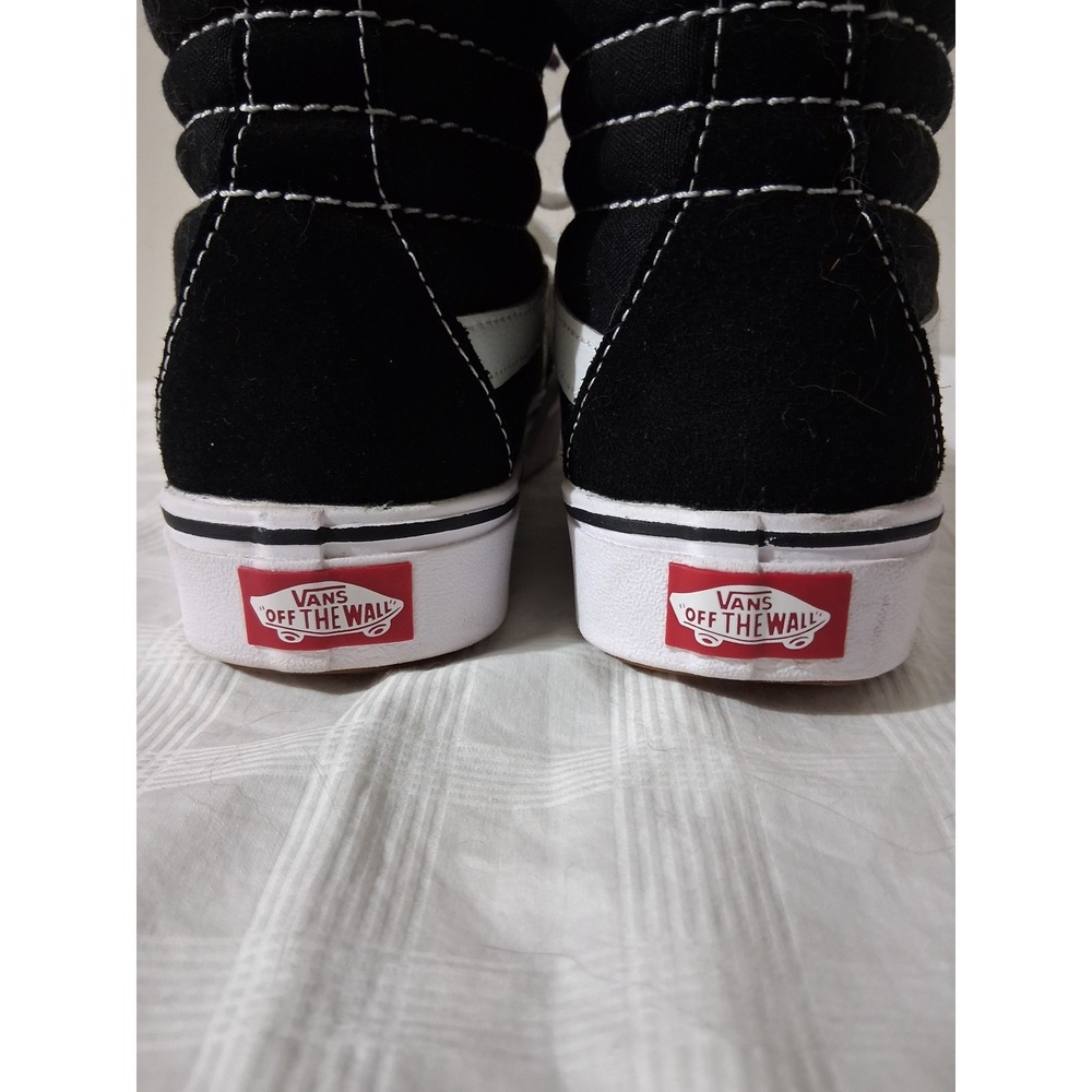 Vans Sk8-Hi ComfyCush Black White High Top Sneakers Womens Size 6 Mens 4.5 - Picture 4 of 8